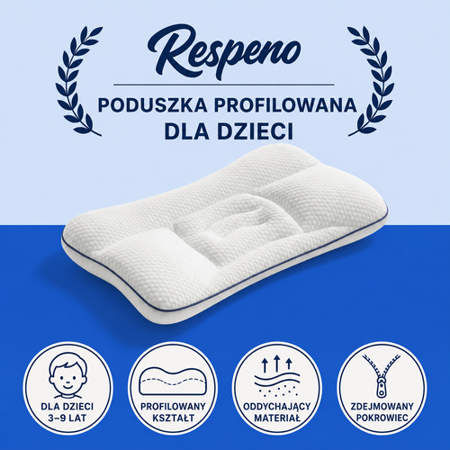 Respeno Spokojny Sen™ – profilowana poduszka dla dzieci